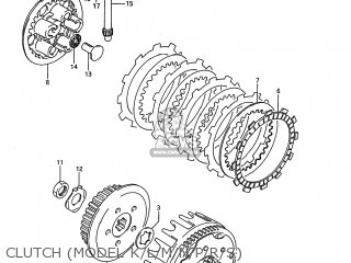 CLUTCH (MODEL K/L/M/N/P/R/S) - RM80 1987 (H) USA (E03)