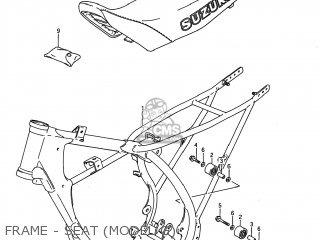 FRAME - SEAT (MODEL G) - RM80 1987 (H) USA (E03)