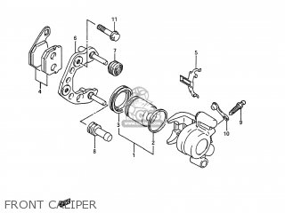 FRONT CALIPER - RM80 1987 (H) USA (E03)