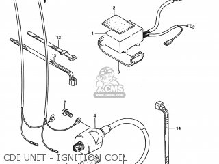 CDI UNIT - IGNITION COIL - RM80 1988 (J) USA (E03)