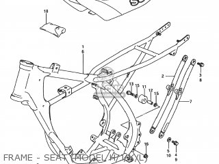 FRAME - SEAT (MODEL H/J/K/L) - RM80 1989 (K) USA (E03)