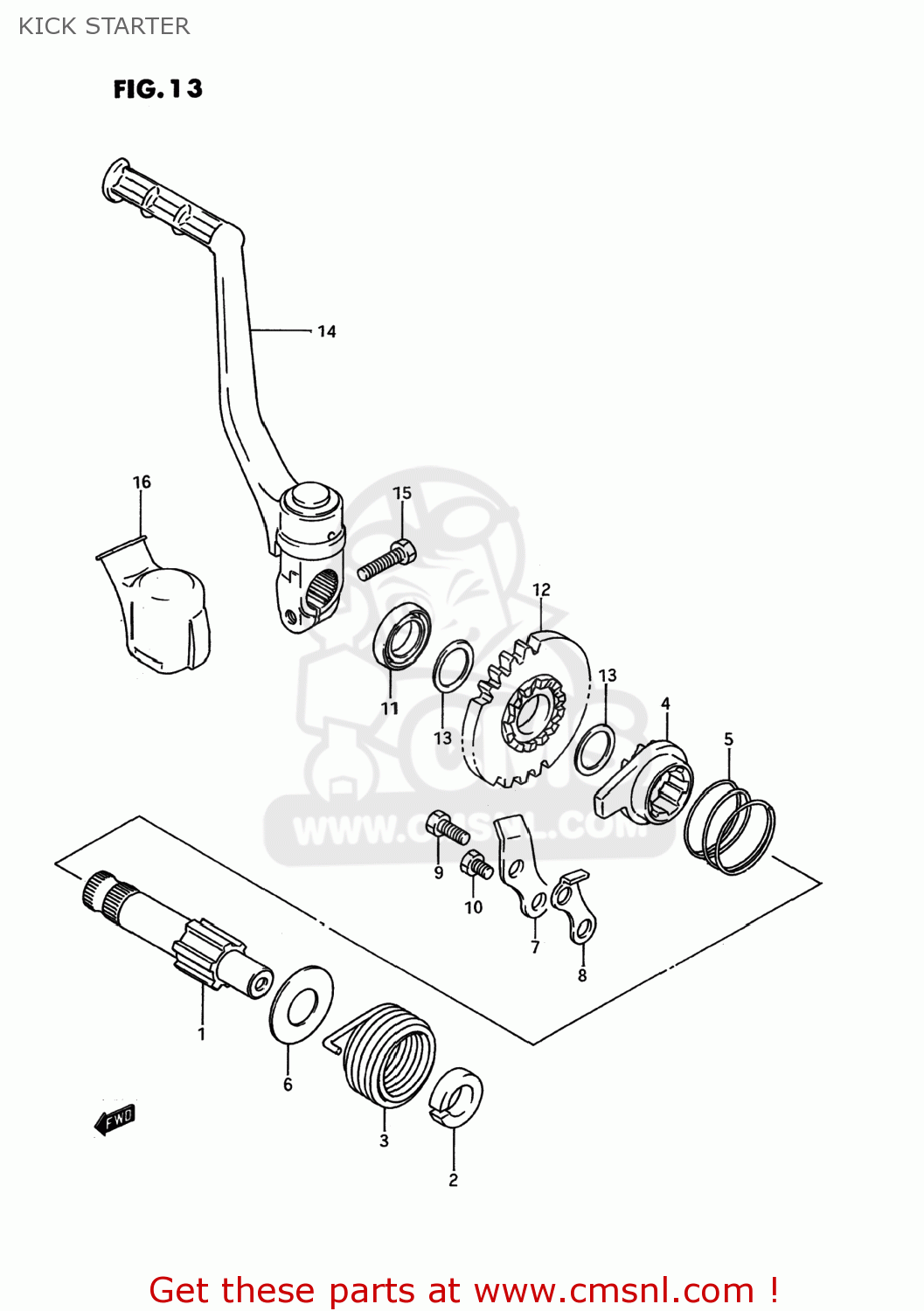 KICK STARTER RM80 1990 (L) USA (E03)