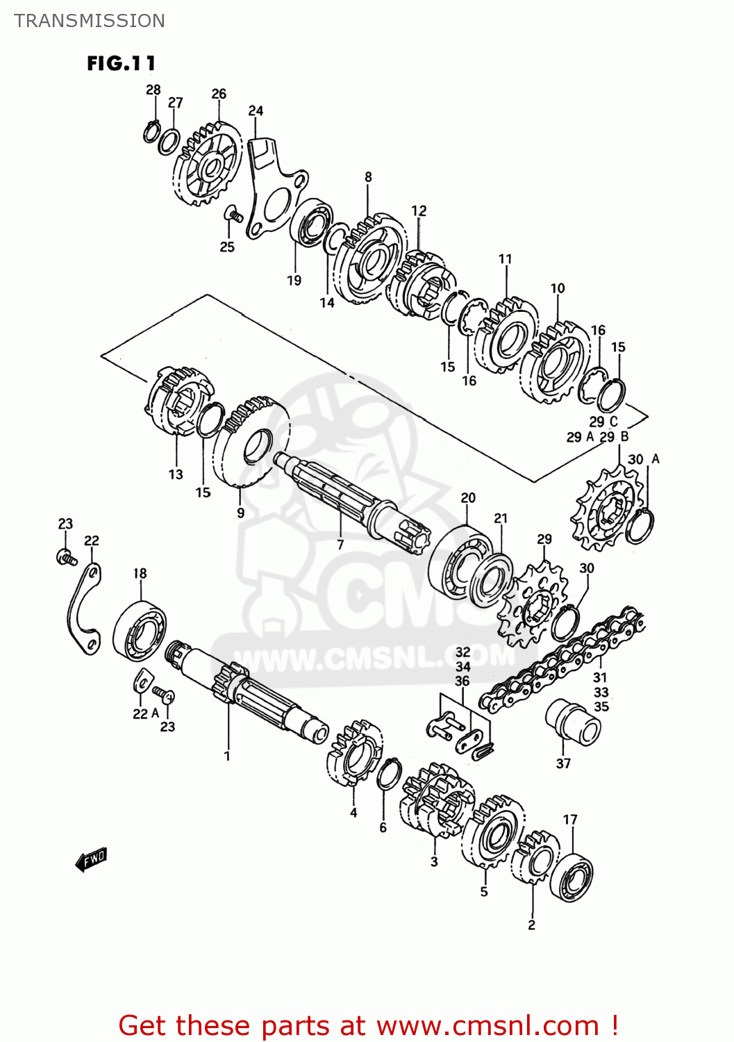 TRANSMISSION RM80 1991 (M) USA (E03)