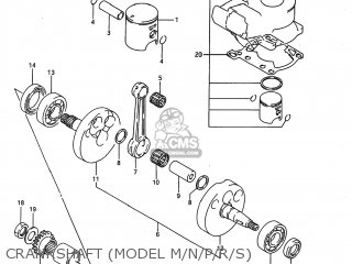 CRANKSHAFT (MODEL M/N/P/R/S) - RM80 1991 (M) USA (E03)