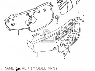 FRAME COVER (MODEL M/N) - RM80 1991 (M) USA (E03)