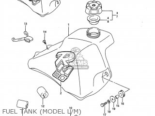 FUEL TANK (MODEL L/M) - RM80 1991 (M) USA (E03)