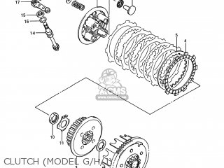 CLUTCH (MODEL G/H/J) - RM80 1992 (N) USA (E03)