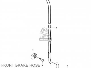 FRONT BRAKE HOSE - RM80 1992 (N) USA (E03)