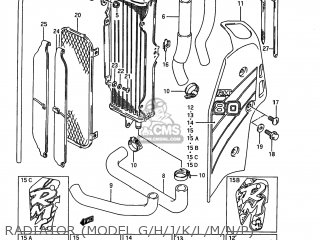 RADIATOR (MODEL G/H/J/K/L/M/N/P) - RM80 1992 (N) USA (E03)