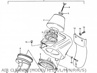 AIR CLEANER (MODEL H/J/K/L/M/N/P/R/S) - RM80 1993 (P) USA (E03)
