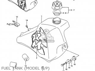 FUEL TANK (MODEL N/P) - RM80 1993 (P) USA (E03)