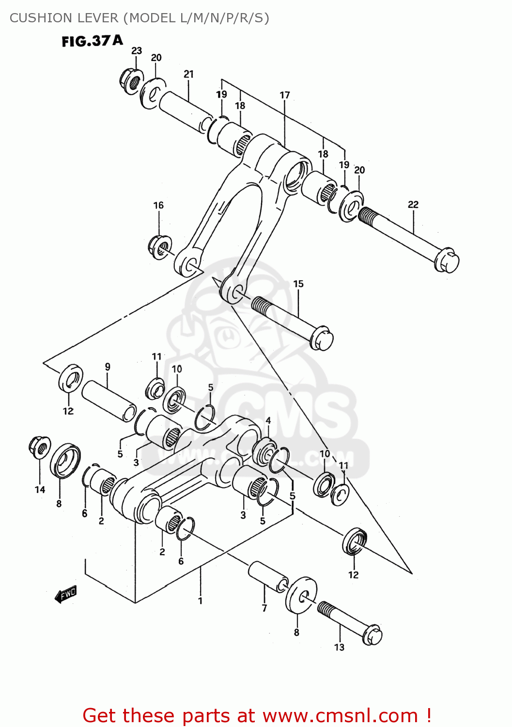 CUSHION LEVER (MODEL L/M/N/P/R/S) RM80 1994 (R) USA (E03)