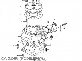 CYLINDER (MODEL G/H/J) - RM80 1994 (R) USA (E03)