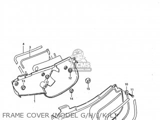 FRAME COVER (MODEL G/H/J/K/L) - RM80 1994 (R) USA (E03)
