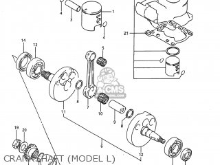 CRANKSHAFT (MODEL L) - RM80 1995 (S) USA (E03)