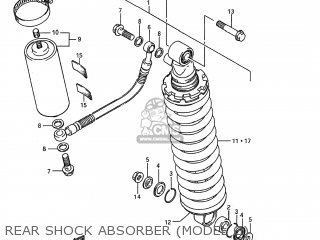 REAR SHOCK ABSORBER (MODEL G) - RM80 1995 (S) USA (E03)