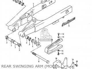 REAR SWINGING ARM (MODEL L) - RM80 1995 (S) USA (E03)
