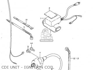 CDI UNIT - IGNITION COIL - RM80 1996 (T) USA (E03)