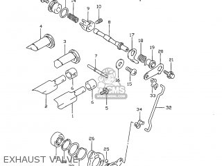 EXHAUST VALVE - RM80 1996 (T) USA (E03)