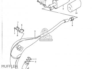 MUFFLER - RM80 1996 (T) USA (E03)