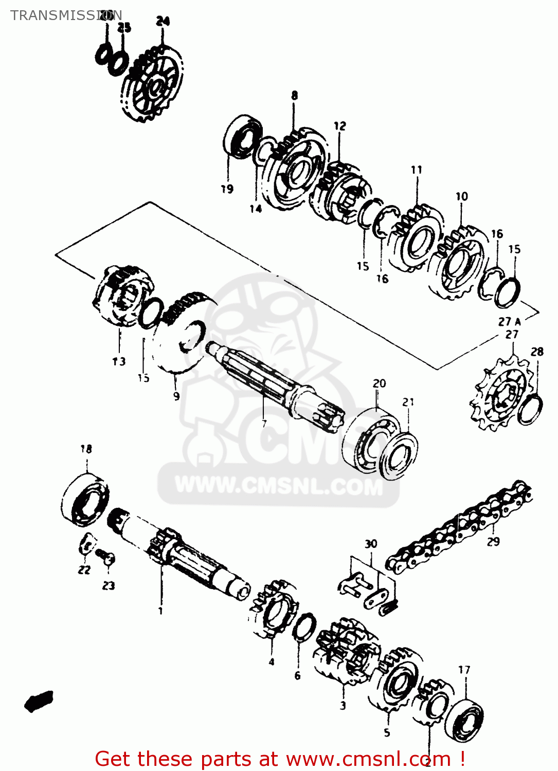 TRANSMISSION RM80 1996 (T)