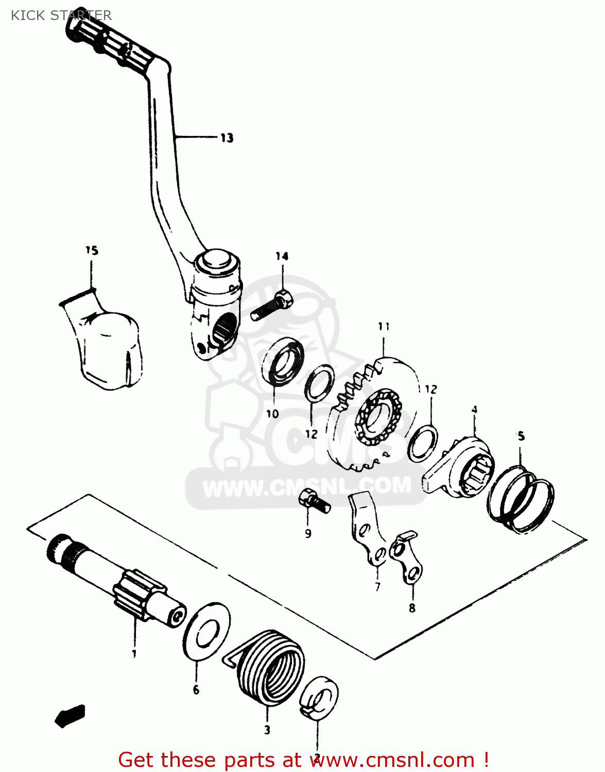KICK STARTER RM80 1996 (T)