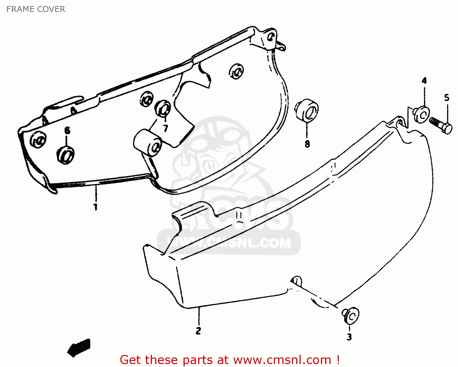 FRAME COVER RM80 1996 (T)