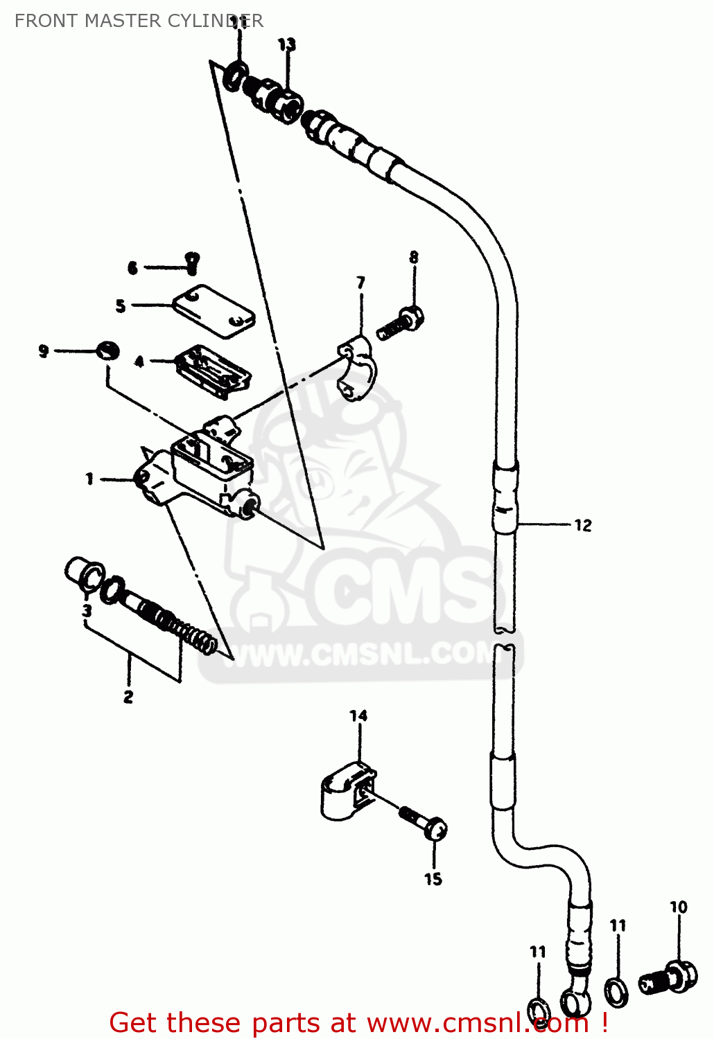 FRONT MASTER CYLINDER RM80 1996 (T)