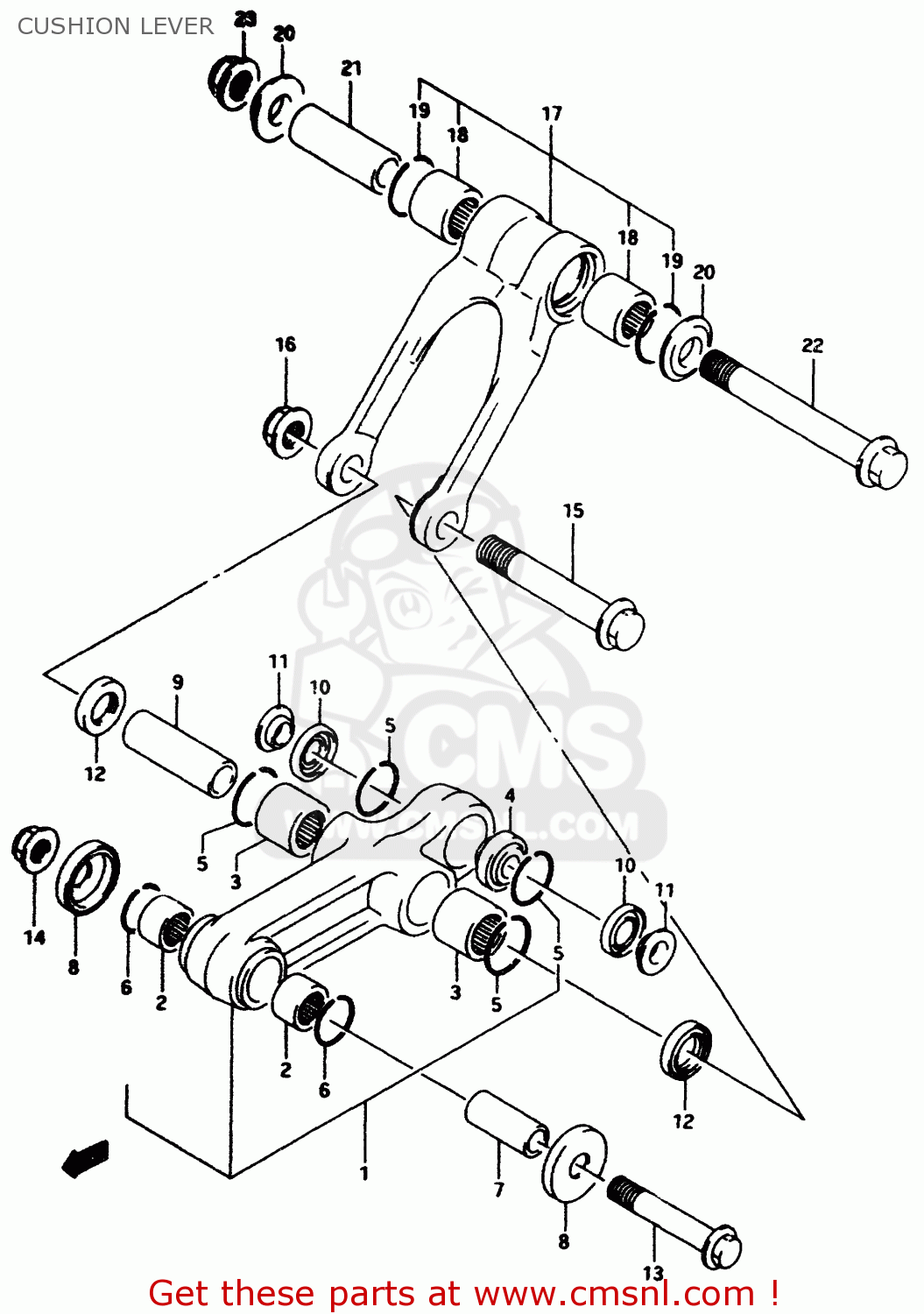 CUSHION LEVER RM80 1996 (T)