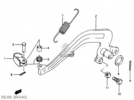 REAR BRAKE - RM80 1996 (T)