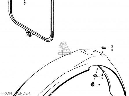 FRONT FENDER - RM80 1996 (T)
