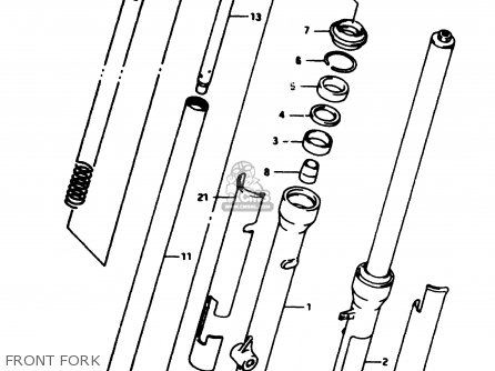 FRONT FORK - RM80 1996 (T)