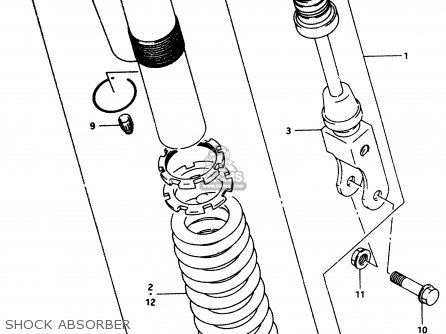 SHOCK ABSORBER - RM80 1996 (T)