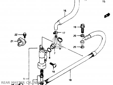 REAR MASTER CYLINDER - RM80 1996 (T)