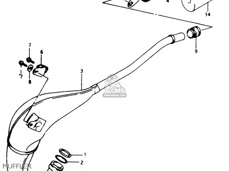MUFFLER - RM80 1996 (T)