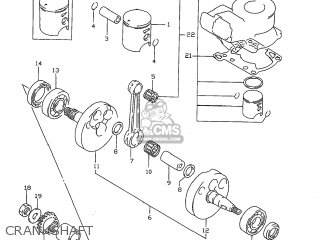CRANKSHAFT - RM80 1997 (V) USA (E03)