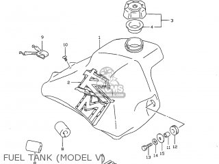 FUEL TANK (MODEL V) - RM80 1997 (V) USA (E03)