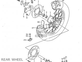 REAR WHEEL - RM80 1997 (V) USA (E03)