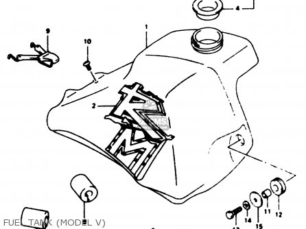 FUEL TANK (MODEL V) - RM80 1997 (V)