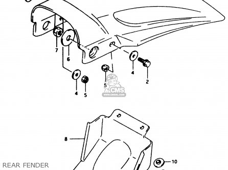 REAR FENDER - RM80 1997 (V)
