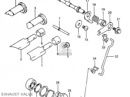 EXHAUST VALVE - RM80 1997 (V)
