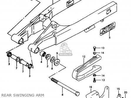 REAR SWINGING ARM - RM80 1997 (V)