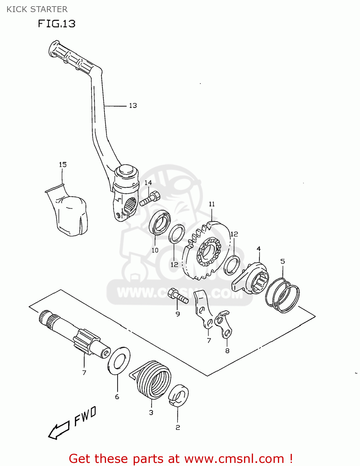 KICK STARTER RM80 1998 (W) USA (E03)