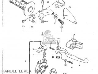 HANDLE LEVER - RM80 1998 (W) USA (E03)