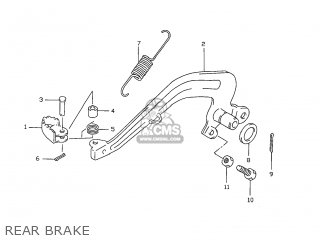 REAR BRAKE - RM80 1998 (W) USA (E03)