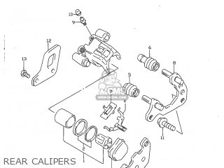 REAR CALIPERS - RM80 1998 (W) USA (E03)