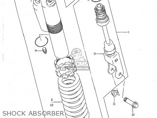 SHOCK ABSORBER - RM80 1998 (W) USA (E03)