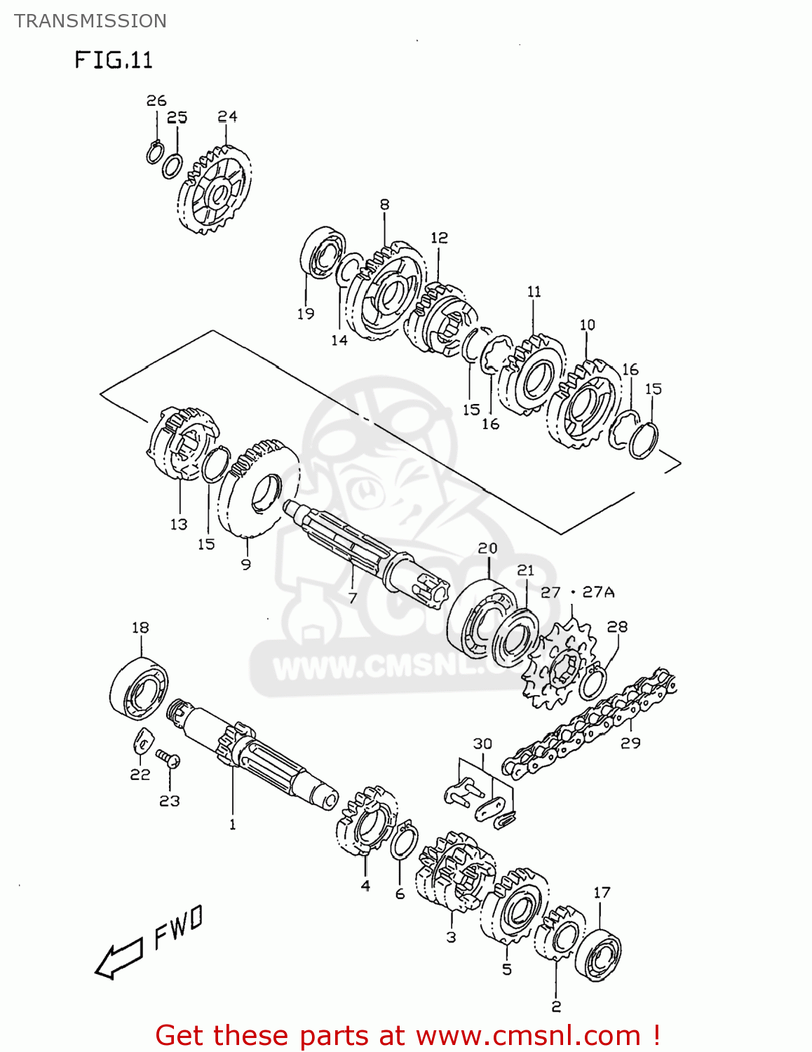 TRANSMISSION RM80 1999 (X) USA (E03)
