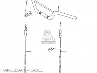 HANDLEBAR - CABLE - RM80 1999 (X) USA (E03)