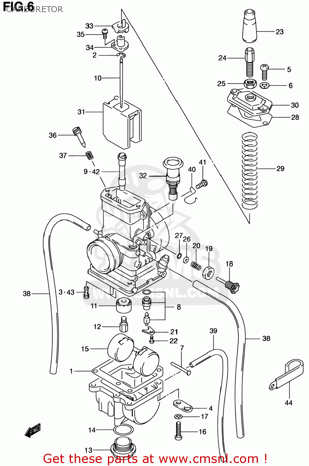 CARBURETOR RM80 2000 (Y) USA (E03)